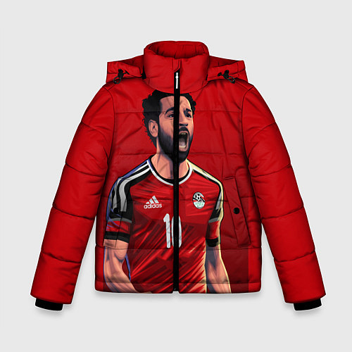 Зимняя куртка для мальчика Мохамед Салах / 3D-Красный – фото 1