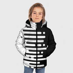 Куртка зимняя для мальчика Необычная геометрия!, цвет: 3D-красный — фото 2