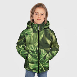 Куртка зимняя для мальчика Доисторический лес, цвет: 3D-светло-серый — фото 2