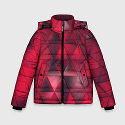 Куртка зимняя для мальчика Dark Red, цвет: 3D-черный