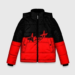 Зимняя куртка для мальчика АлисА: Черный & Красный