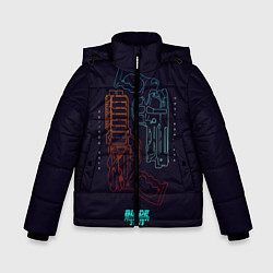Куртка зимняя для мальчика Blade Runner Guns, цвет: 3D-светло-серый