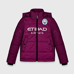 Куртка зимняя для мальчика Man City FC: Away 17/18, цвет: 3D-красный