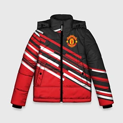 Куртка зимняя для мальчика Man UTD FC: Sport Line 2018, цвет: 3D-черный
