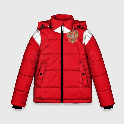 Зимняя куртка для мальчика Сборная России: ЧМ 2018 / 3D-Красный – фото 1