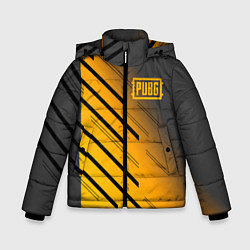 Куртка зимняя для мальчика PUBG: Lines Style, цвет: 3D-черный