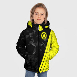 Куртка зимняя для мальчика FC Borussia Dortmund: Abstract, цвет: 3D-черный — фото 2