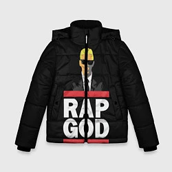 Куртка зимняя для мальчика Rap God Eminem, цвет: 3D-черный