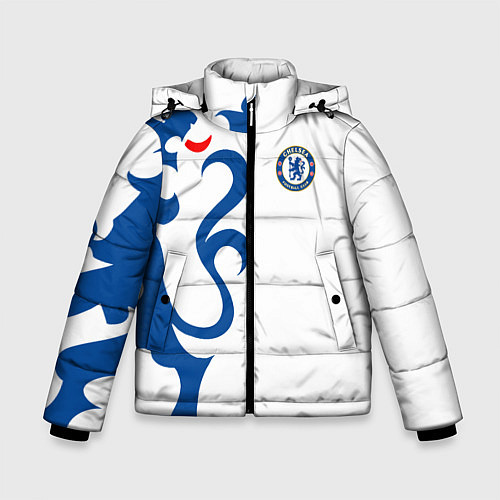 Зимняя куртка для мальчика FC Chelsea: White Lion / 3D-Красный – фото 1