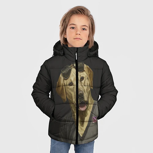 Зимняя куртка для мальчика Mr Peanutbutter / 3D-Светло-серый – фото 3