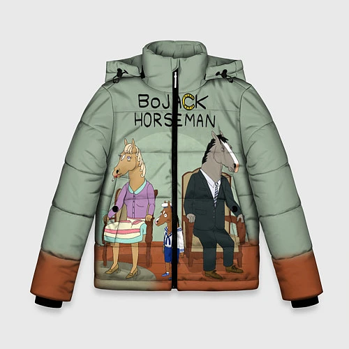Зимняя куртка для мальчика BoJack Horseman / 3D-Красный – фото 1