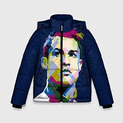 Куртка зимняя для мальчика Cristiano Ronaldo Art, цвет: 3D-красный