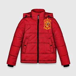 Куртка зимняя для мальчика Сборная Испании, цвет: 3D-светло-серый