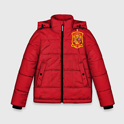 Куртка зимняя для мальчика Сборная Испании, цвет: 3D-красный
