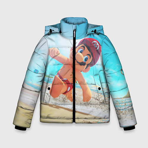 Зимняя куртка для мальчика Super Mario Summer Odyssey / 3D-Светло-серый – фото 1