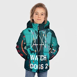 Куртка зимняя для мальчика Watch Dogs 2: Network Hack, цвет: 3D-светло-серый — фото 2