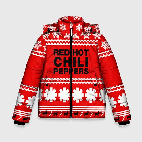 Зимняя куртка для мальчика RHCP: New Year / 3D-Красный – фото 1