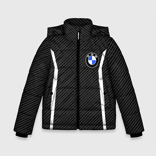 Зимняя куртка для мальчика BMW CARBON БМВ КАРБОН / 3D-Красный – фото 1