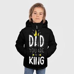 Куртка зимняя для мальчика Dad you are the King, цвет: 3D-черный — фото 2