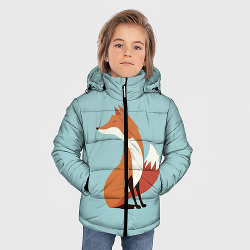 Зимняя куртка для мальчика Minimal Fox / 3D-Светло-серый – фото 3