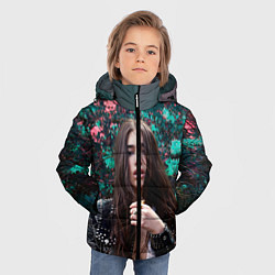 Куртка зимняя для мальчика Dua Lipa: Floral, цвет: 3D-красный — фото 2