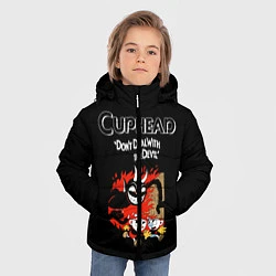 Куртка зимняя для мальчика Cuphead: Hell Devil, цвет: 3D-светло-серый — фото 2