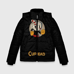 Куртка зимняя для мальчика Cuphead: Black Mugman, цвет: 3D-черный