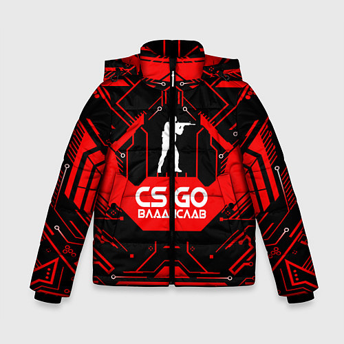 Зимняя куртка для мальчика CS:GO - Владислав / 3D-Красный – фото 1
