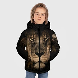Куртка зимняя для мальчика Львиный взгляд, цвет: 3D-красный — фото 2
