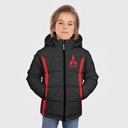 Куртка зимняя для мальчика MITSUBISHI SPORT, цвет: 3D-черный — фото 2