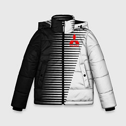 Куртка зимняя для мальчика MITSUBISHI SPORT, цвет: 3D-черный