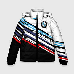 Куртка зимняя для мальчика BMW BRAND COLOR БМВ, цвет: 3D-светло-серый