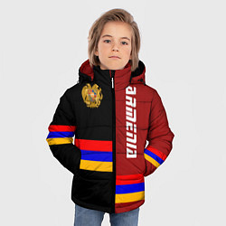 Куртка зимняя для мальчика Armenia, цвет: 3D-черный — фото 2