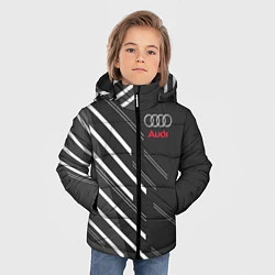 Куртка зимняя для мальчика Audi: White Rays, цвет: 3D-черный — фото 2