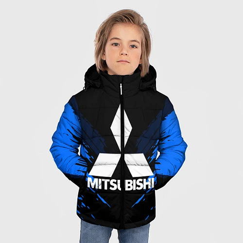 Зимняя куртка для мальчика Mitsubishi: Blue Anger / 3D-Светло-серый – фото 3
