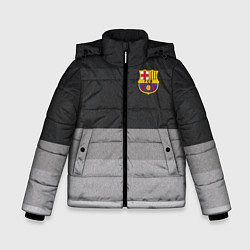 Зимняя куртка для мальчика ФК Барселона: Серый стиль