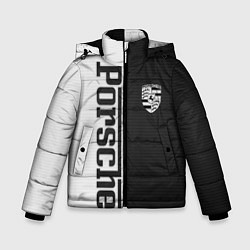 Куртка зимняя для мальчика Porsche W&B, цвет: 3D-черный