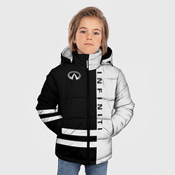 Куртка зимняя для мальчика Infiniti: B&W Lines, цвет: 3D-красный — фото 2