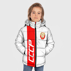 Куртка зимняя для мальчика СССР: White Collection, цвет: 3D-черный — фото 2