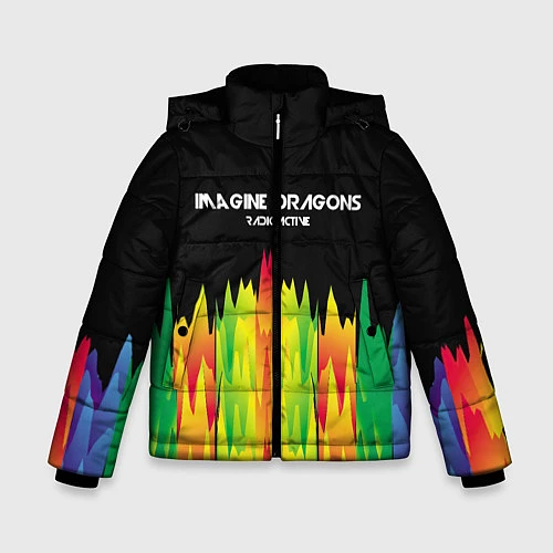 Зимняя куртка для мальчика Imagine Dragons: Radioactive / 3D-Красный – фото 1