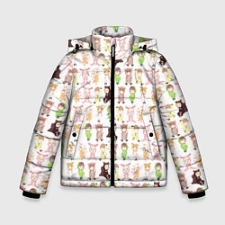 Куртка зимняя для мальчика MONSTA X 10, цвет: 3D-светло-серый