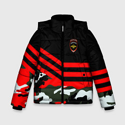 Куртка зимняя для мальчика Полиция: Камуфляж, цвет: 3D-черный