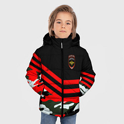 Куртка зимняя для мальчика Полиция: Камуфляж, цвет: 3D-черный — фото 2