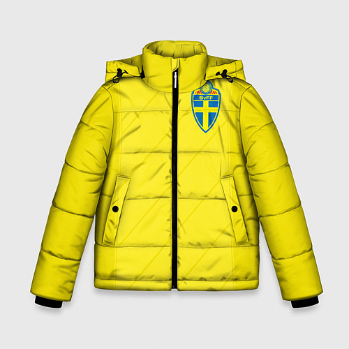 Зимняя куртка для мальчика Сборная Швеции: Домашняя ЧМ-2018 / 3D-Красный – фото 1