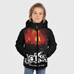 Куртка зимняя для мальчика Louna: Проснись и пой, цвет: 3D-черный — фото 2