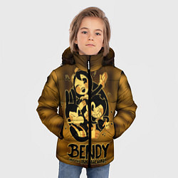 Куртка зимняя для мальчика Bendy and the ink machine, цвет: 3D-черный — фото 2