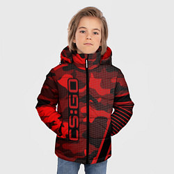 Куртка зимняя для мальчика CS:GO Red Camo, цвет: 3D-красный — фото 2