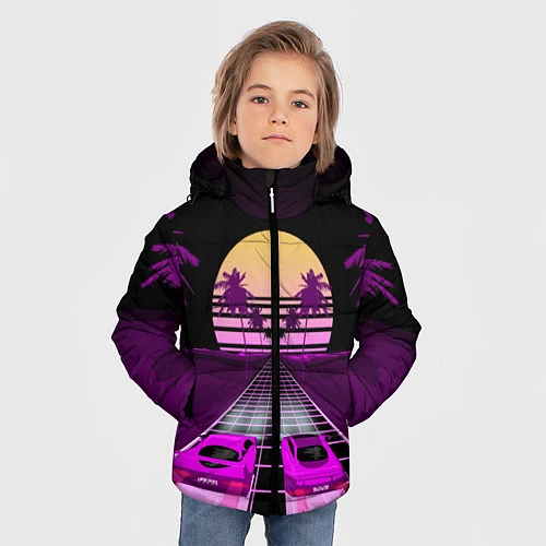 Зимняя куртка для мальчика Digital Race / 3D-Светло-серый – фото 3