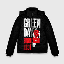 Куртка зимняя для мальчика Green Day: American Idiot, цвет: 3D-красный