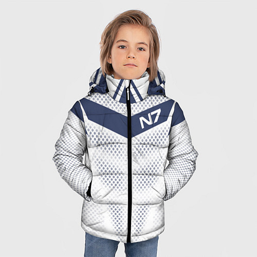 Зимняя куртка для мальчика N7: White Armor / 3D-Светло-серый – фото 3